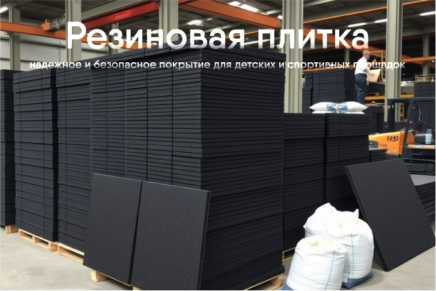 Плитка из резиновой крошки - надежное и безопасное покрытие для детских и спортивных площадок